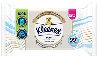 Kleenex<sup>®</sup> Pure - Papier toilette humide