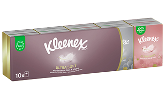 Kleenex<sup>®</sup> Ultra Soft - Mouchoirs étuis