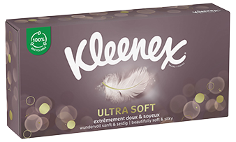 Kleenex ® Ultra Soft - Boîte rectangulaire et cubique